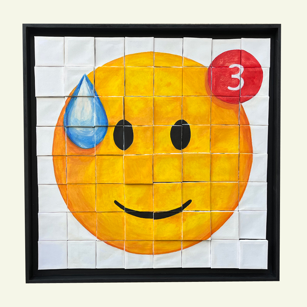 Front view of the LMMLN artwork from the Pixel series