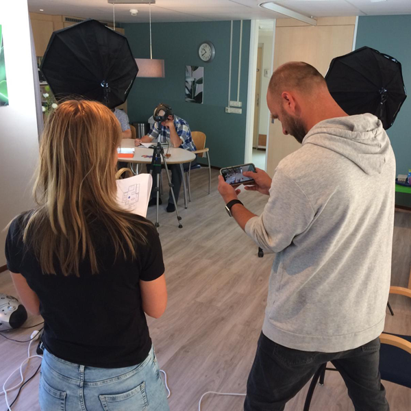 Filming at Kempenhaege